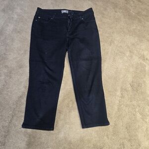 Chico's Dark Denim Capri Jeans NWOT
